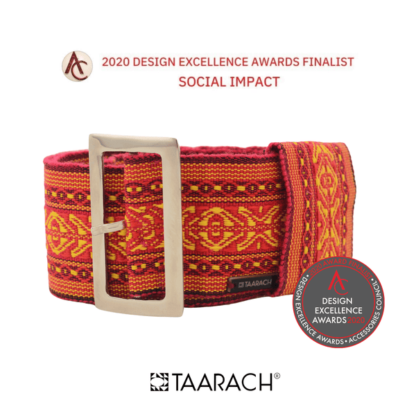 The Ecuadorian belt brand Taarach wins the Design Excellence Social 2020 award