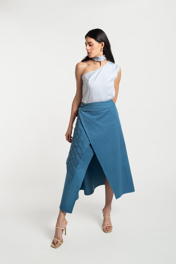 Long a Skirt with Braided Detail