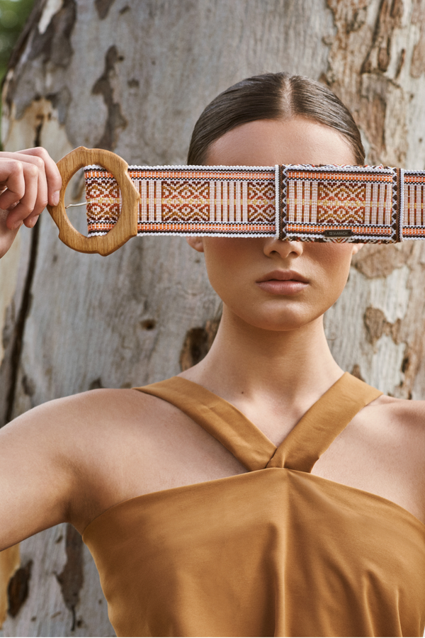Nua Belt - TAARACH | Designer Belt for Women Nua Brown / XL